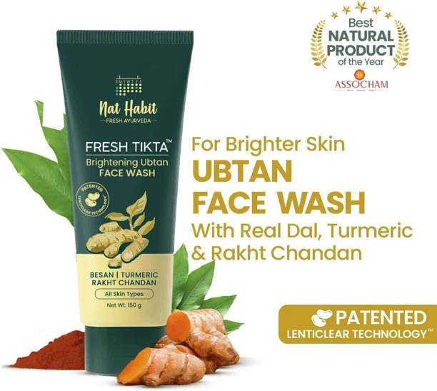 Nat Habit Ubtan  for Women & Men | Natural Face wash for Clear Glowing Skin Face Wash