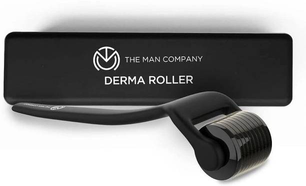 THE MAN COMPANY Derma Roller for Men | For Scalp & Beard | Activates Hair Follicles | 540 (0.5 mm) Chromium micro-needles with Titanium Finish | Safe & Effective | Easy To Use Facial Atomizer