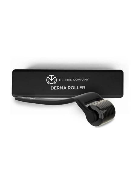 THE MAN COMPANY Derma Roller for Men | For Scalp & Beard | Activates Hair Follicles | 540 (0.5 mm) Chromium micro-needles with Titanium Finish | Safe & Effective | Easy To Use Facial Atomizer