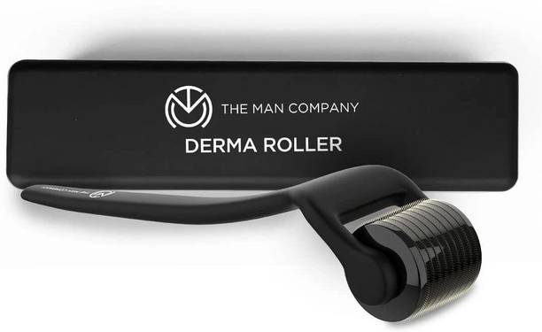 THE MAN COMPANY Derma Roller for Men | For Scalp & Beard | Activates Hair Follicles | 540 (0.5 mm) Chromium micro-needles with Titanium Finish | Safe & Effective | Easy To Use Facial Atomizer