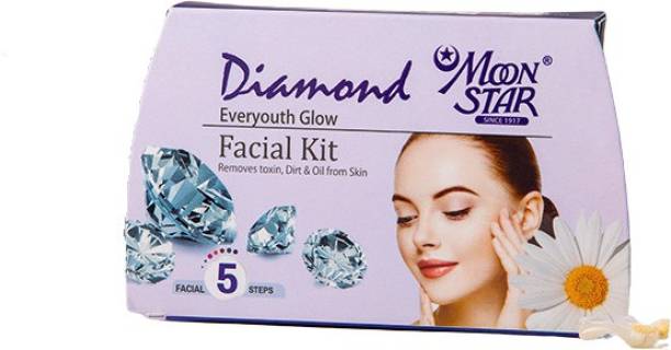 Moonstar Diamond Facial Kit Pack Of 2(40gmx2)