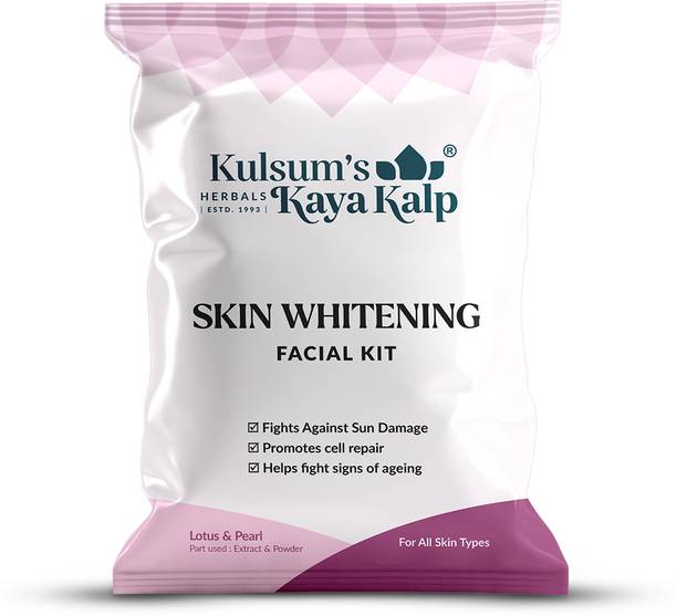 Kulsum's Kaya Kalp Skin Whitening Facial Kit,, All Skin Types,Pack Size (Single Use)