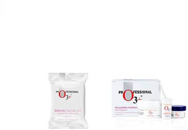 O3+ Bridal Facial Kit Radiant &amp; Glowing Skin &amp; Meladerm Vitamin C Gel Bleach