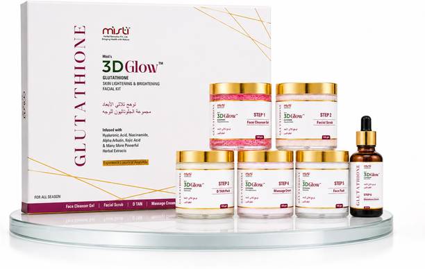 Misti Herbal Remedies Private Limited 3D Glow Glutathione Facial Kit | Removes Tan,Pigmentation, Acne & Dark Spots