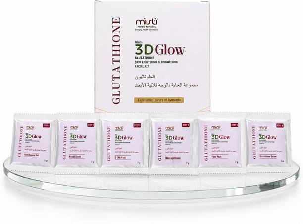 Misti Herbal Remedies Private Limited 3D Glow Glutathione Facial Kit | Glow & Even-Tone| Helps Remove Marks