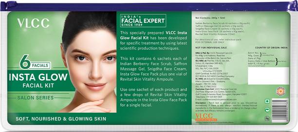 VLCC Salon Series Instaglow Facial Kit - 6 Facials For Instant Glow