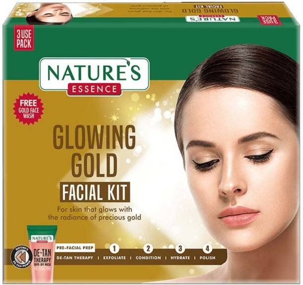 Nature's Essence GLOWING GOLD FACIAL KIT 60GM (280MRP)