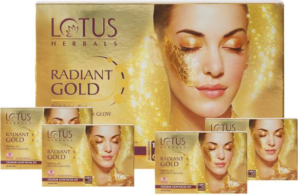 LOTUS HERBALS Radiant Gold Cellular Glow Facial Kit