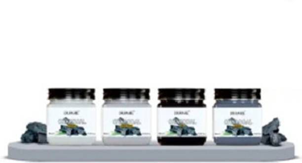 Dr rashell CHARCOAL PACK OF 4 (SCRUB, GEL, CREAM & FACE PACK) BLACKHEAD REMOVAL FACIAL KIT