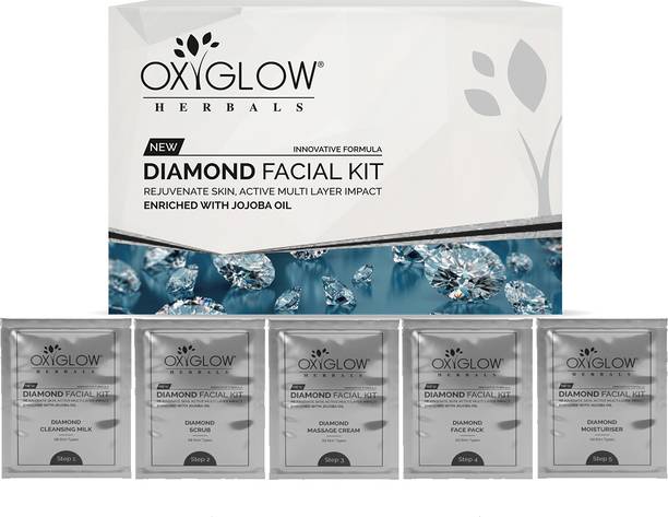OXYGLOW Diamond Facial Kit Enrich with Jojoba Oil|Prevent Wrinkles|Maintain Elasticity