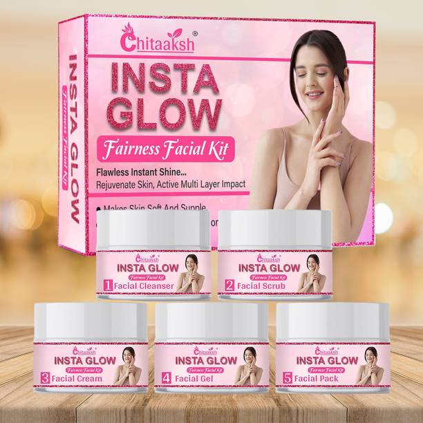 BSK Insta Glow Facial Kit for Oily Skin – Deep Cleanse and Glow Boosting Care