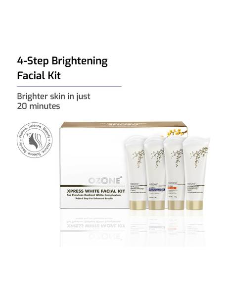ओज़ोन Xpress White Facial Kit For Flowless Radiant White Complexion | 4-Steps Regimen 400 g