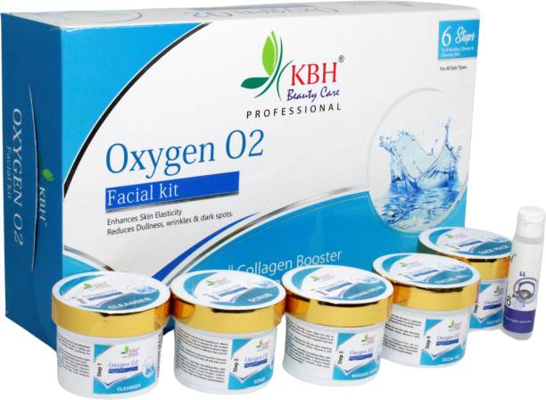 kbh Oxygen O2 Facial Kit for Anti Wrinkle, Dullness &amp; Collagen Booster, Oxy Facial