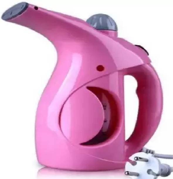 Festive Blessings Portable Cloth Steamer Facial Steamer, Travel Vaporizer (Pink) Professional Facial Steamer