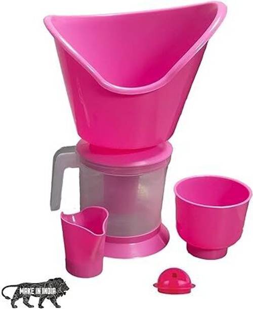 DR Health Dr.Health 3 In 1 Steamer, Steam inhaler for cold and cough Vaporizer (Pink) Professional Facial Steamer