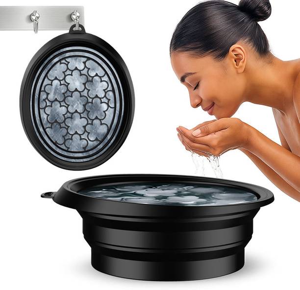 IcyBloom Silicone Face Ice Bowl with Built-In Ice Tray for Face Dip & Cold Therapy Mini Facial Steamer