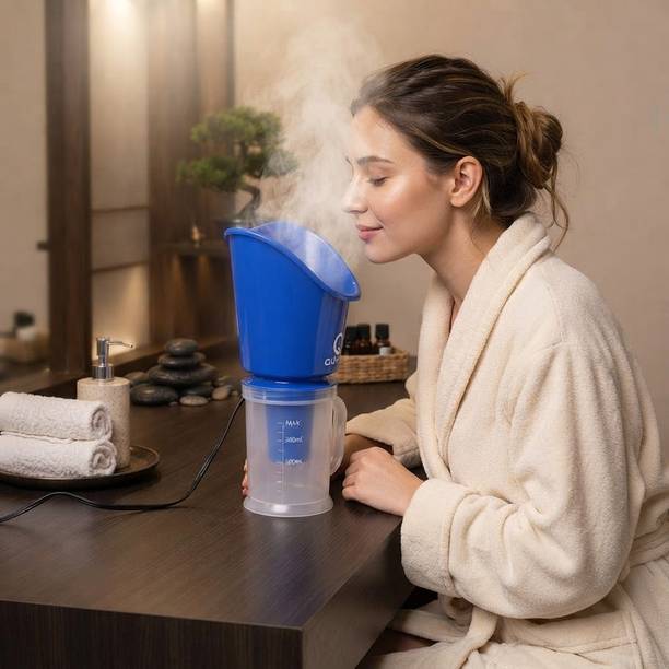 QUVUZ 3 IN 1 Steam Facial Inhaler Vaporizer for Face Steam & Cold Relief home spa Professional Facial Steamer