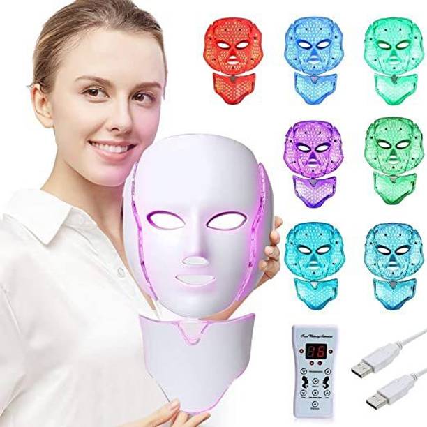 POWEREST COLORFUL LED MASK BEAUTY Professional Facial Steamer