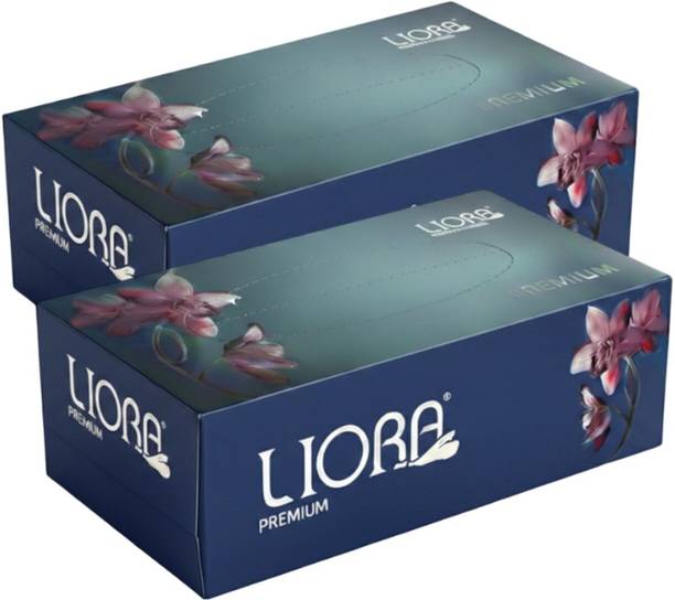 Liora Premium 2-Ply Ultra Soft Facial Tissue Paper | 2x100 Pulls |