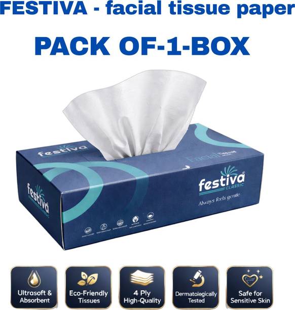 Festiva FACIAL TISSUE PAPER PREMIUM QUALITY Soft paper 2Ply PER BOX 200Sheets/100pull