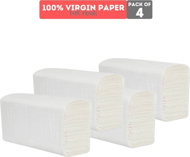 NE Soft Ultra Soft M Fold Tissue Paper Towel, Quick Absorbent, 100% Virgin Paper,
