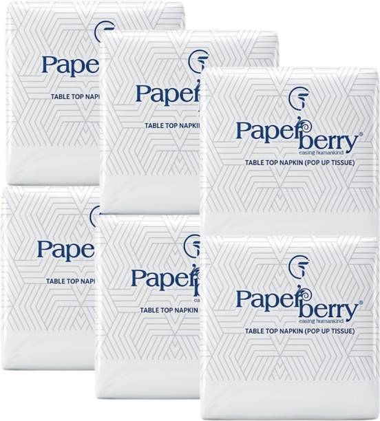 PaperBerry Tabletop Paper Napkins – Premium 2-Ply Pop-Up Tissues for Dining & Restaurants