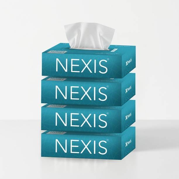 NEXIS Premium Facial Tissue | 2-Ply Virgin Paper | 100 Pulls Per Box | Ultra Soft