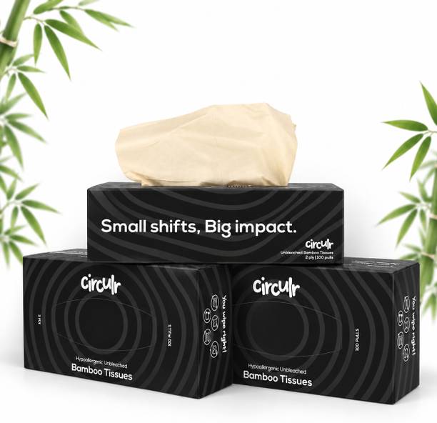 Circulr Facial Tissue for Home, Office & Car (Black)