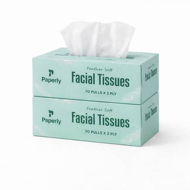 पेपरली feather soft facial tissue-Pack of 2