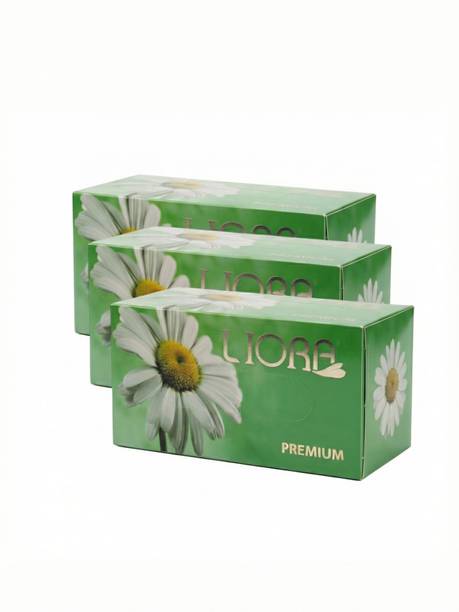 Liora 2 Ply Facial Tissue Paper | 3x180 Pulls | Total 540 Pulls