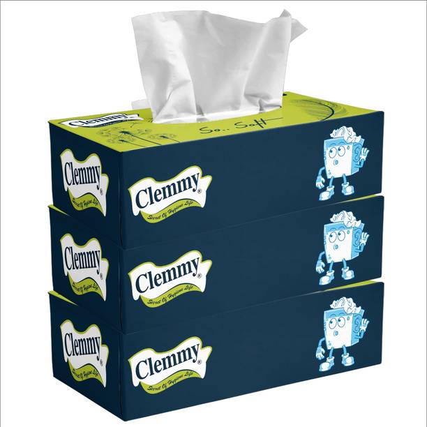 Clemmy Premium 2Ply Facial Tissues for car, home