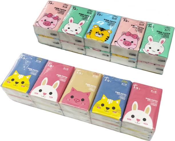 ZQBIEE Tissue Paper (3 Ply, 8 Pulls Per Pack) Soft Tissue Paper