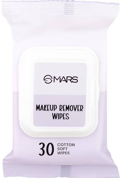 MARS Effortless Makeup Remover Soft Cotton Cleansing Wet Wipes With Green Tea Extract