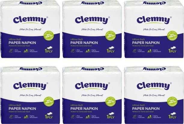 Clemmy super Absorbent paper Napkins for Travel, Car, Home, Office