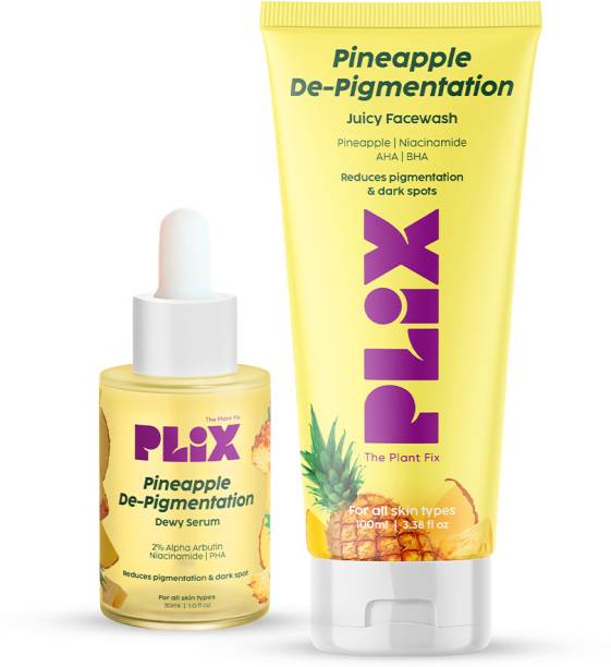 The Plant Fix Plix 5% Pineapple Foaming Face Wash And Serum for Pigmentation & Dark Spots