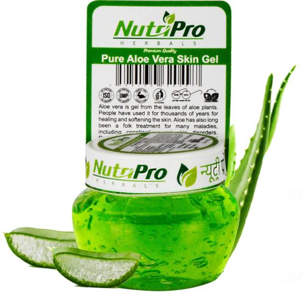 NutriPro Aloe Vera Skin Gel |With Pure Aloe Vera & Vitamin E for Skin (Paraben Free)