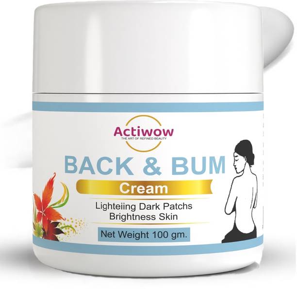 ACTIWOW Brightening Back and Bum Cream - for uneven, dark and patchy bum and back