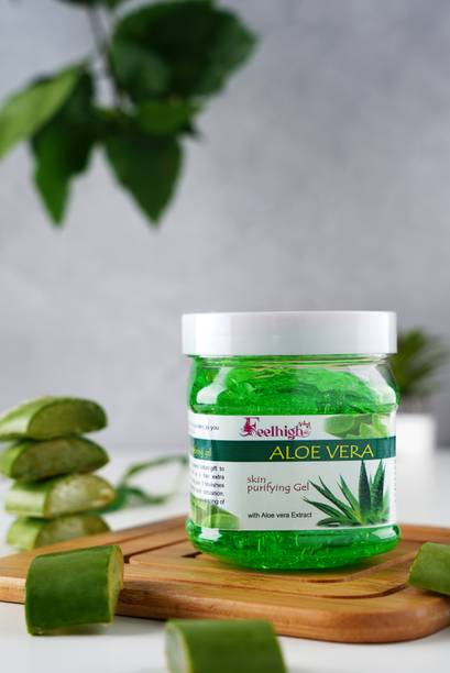 feelhigh Aloe Vera Gel for Acne, Scars, Glowing & Radiant Skin Treatment