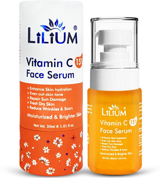 LILIUM Face Serum | 15% Vitamin C | Deep Hydration & Repair Sun Damage | 100% Vegan
