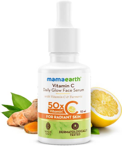 Mamaearth Vitamin C Daily Glow Face Serum & Turmeric for Radiant Skin