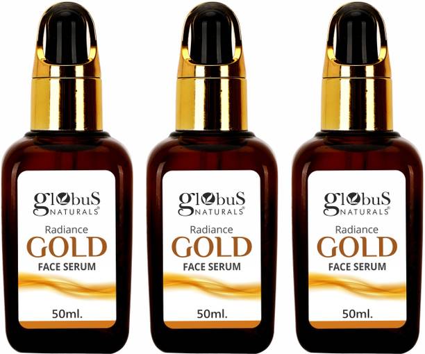 Globus Naturals Gold Radiance Anti Ageing & Brightening Face Serum Set of 3