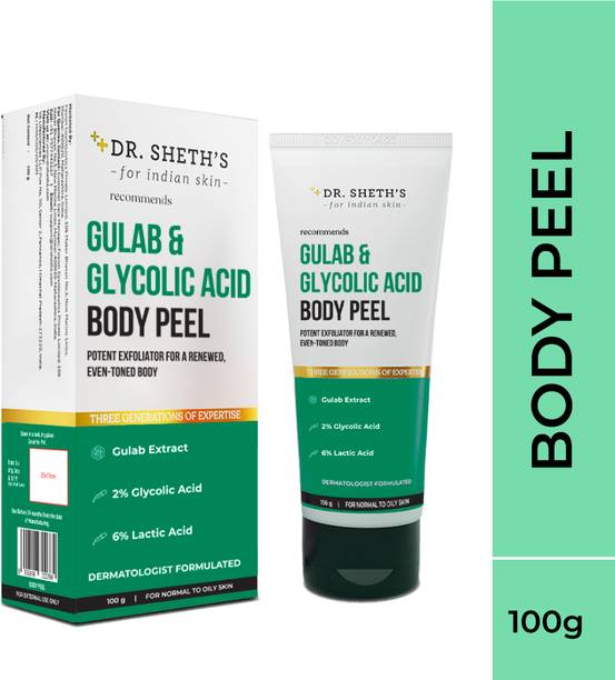 Dr. Sheth's Gulab & Glycolic Acid Body Peel | Potent Exfoliator For Even-Toned Skin