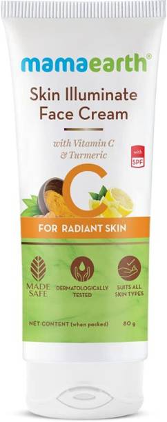 Mamaearth Skin Illuminate Face Cream, for skin brightening, with Vitamin C and Turmeric