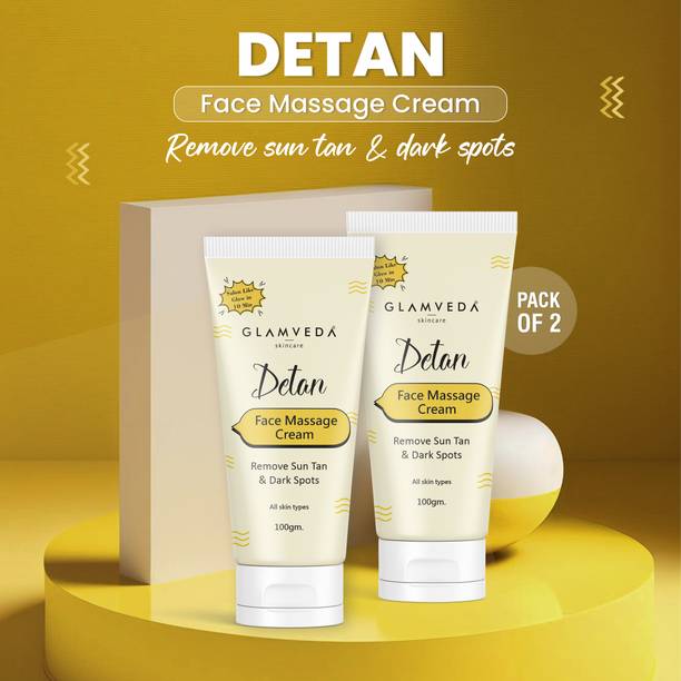 GLAMVEDA Detan Massage Cream Pack Of 2