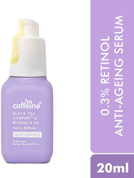mCaffeine Retinol 0.3% & Black Tea ComplexAnti Aging Face Serum for Fine Lines, Wrinkles