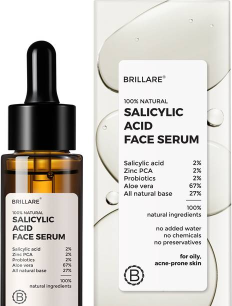 ब्रिल्लेर 2% Salicylic Acid Face Serum, Oily, Acne Prone Skin, with Zinc & Aloe vera