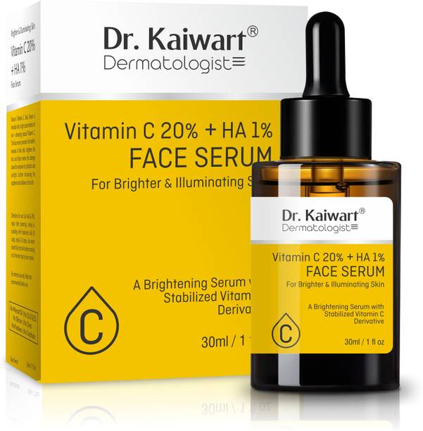 Dr. Kaiwart 20% Vitamin C Serum for Skin Brightening, UV Damage & Glow (Stable Vit C Serum)
