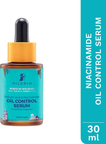 Pilgrim Oil Control Serum with Salicylic Acid & Niacinamide for Oily & Acne-Prone Skin | Minimizes Pores & Brightens Skin | Korean Skin Care Products| SLS & Paraben Free | Women & Men | 30ml