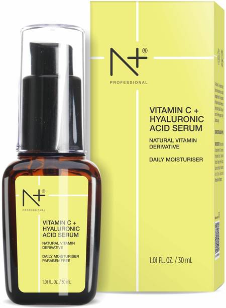N PLUS N+ Professional 20% Vitamin C & Hyaluronic Acid,Paraben Free Face Serum,30ml