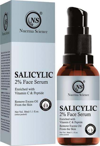 Nuerma Science 2% Salicylic Acid Face Serum Enrich with Vitamin C & Peptide for Even Skin Tone